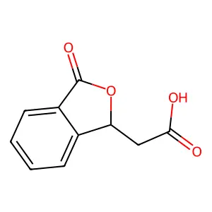 1,3-Dihydro-3-oxo-1-isobenzofuranacetic acid structure