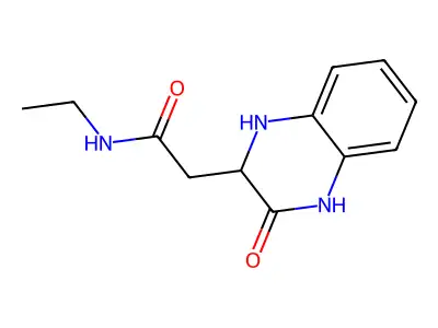 N-ethyl-2-(3-oxo-1,2,3,4-tetrahydroquinoxalin-2-yl)acetamide structure