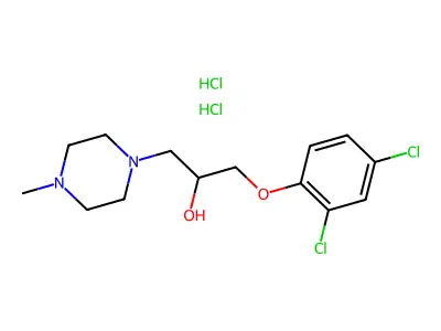 1-(2,4-dichlorophenoxy)-3-(4-methylpiperazin-1-yl)propan-2-ol Dihydrochloride structure