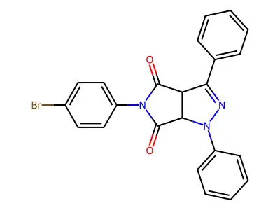 5-(4-Bromophenyl)-1,3-diphenyl-3a,6a-dihydropyrrolo[3,4-c]pyrazole-4,6-dione structure