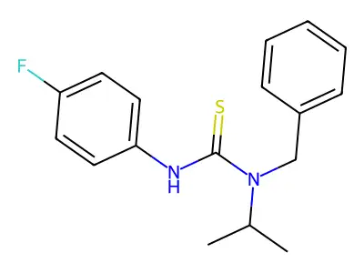 1-Benzyl-3-(4-fluorophenyl)-1-propan-2-ylthiourea structure