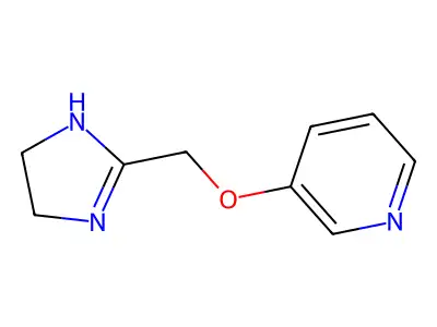 3-((4,5-Dihydro-1H-imidazol-2-yl)methoxy)pyridine structure