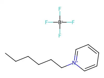 1-Hexylpyridinium tetrafluoroborate structure