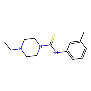 4-ethyl-N-(3-methylphenyl)piperazine-1-carbothioamide structure