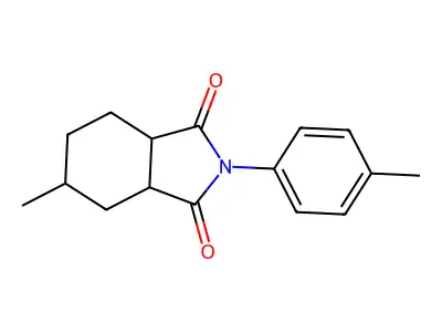 5-methyl-2-(4-methylphenyl)hexahydro-1H-isoindole-1,3(2H)-dione structure
