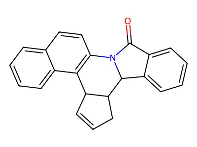 4c,7,7a,7b-tetrahydro-12H-benzo[f]cyclopenta[c]isoindolo[2,1-a]quinolin-12-one structure
