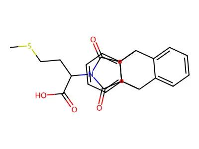 2-(16,18-dioxo-17-azapentacyclo[6.6.5.0~2,7~.0~9,14~.0~15,19~]nonadeca-2,4,6,9,11,13-hexaen-17-yl)-4-(methylsulfanyl)butanoic acid (non-preferred name) structure