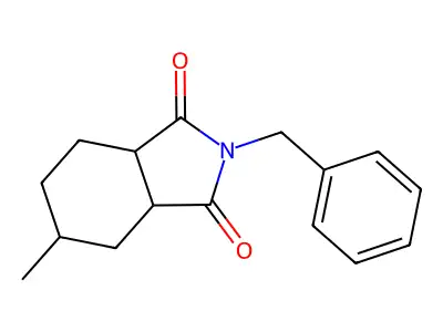2-benzyl-5-methylhexahydro-1H-isoindole-1,3(2H)-dione structure