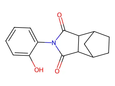 2-(2-hydroxyphenyl)hexahydro-1H-4,7-methanoisoindole-1,3(2H)-dione structure