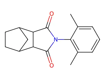 2-(2,6-dimethylphenyl)hexahydro-1H-4,7-methanoisoindole-1,3(2H)-dione structure