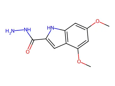 4,6-dimethoxy-1H-indole-2-carbohydrazide structure