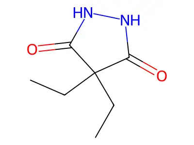 3,5-Pyrazolidinedione, 4,4-diethyl- structure