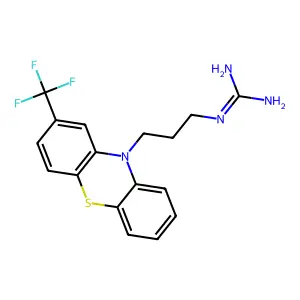 Guanidine, (3-(2-trifluoromethyl-10-phenothiazinyl)propyl)- structure