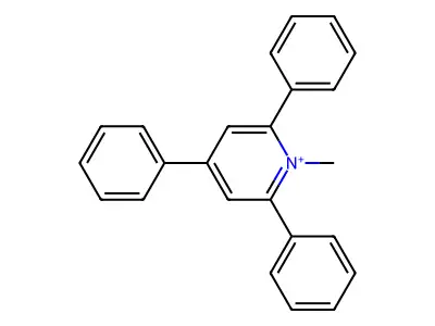 Pyridinium, 1-methyl-2,4,6-triphenyl- structure
