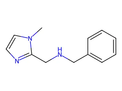 Benzyl-(1-methyl-1H-imidazol-2-ylmethyl)-amine structure
