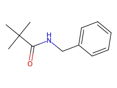 N-benzyl-2,2-dimethylpropanamide structure
