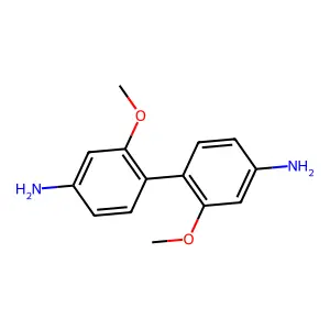 2,2'-Dimethoxybiphenyl-4,4'-diamine structure