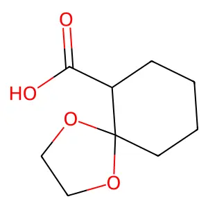 1,4-Dioxaspiro[4.5]decane-6-carboxylic acid structure