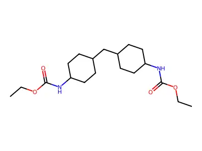 Ethyl N-[4-[[4-(ethoxycarbonylamino)cyclohexyl]methyl]cyclohexyl]carbamate structure