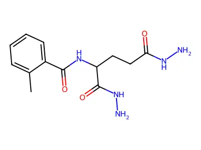 N-(1,5-dihydrazinyl-1,5-dioxopentan-2-yl)-2-methylbenzamide structure