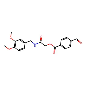 [2-[(3,4-Dimethoxyphenyl)methylamino]-2-oxoethyl] 4-formylbenzoate structure