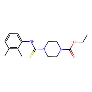 Ethyl 4-[(2,3-dimethylphenyl)carbamothioyl]piperazine-1-carboxylate structure