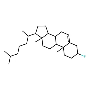 3-Fluorocholest-5-ene structure