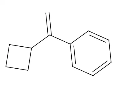 (1-Cyclobutylvinyl)benzene structure