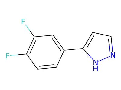 5-(3,4-difluorophenyl)-1H-pyrazole structure