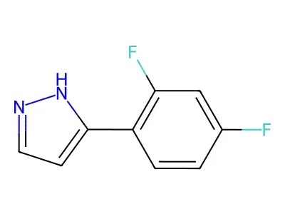 3-(2,4-difluorophenyl)-1H-pyrazole structure