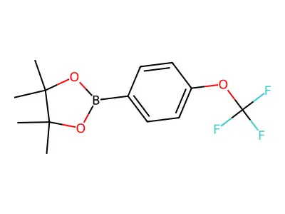 4,4,5,5-Tetramethyl-2-[4-(trifluoromethoxy)phenyl]-1,3,2-dioxaborolane structure