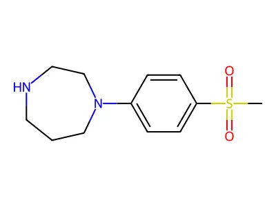 1-[4-(Methylsulfonyl)phenyl]-1,4-diazepane structure