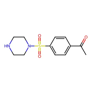 1-[4-(Piperazine-1-sulfonyl)phenyl]ethan-1-one structure