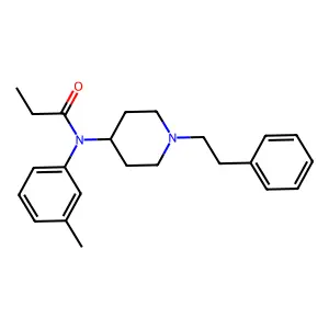 N-(3-Methylphenyl)-N-(1-(2-phenylethyl)-4-piperidinyl)propanamide structure