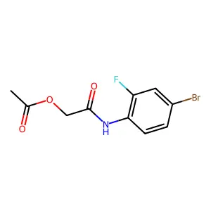 [2-(4-Bromo-2-fluoroanilino)-2-oxoethyl] acetate structure