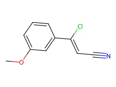 2-Propene腈, 3-氯-3-(3-甲氧基苯基)- structure