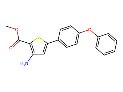 Methyl 3-amino-5-(4-phenoxyphenyl)thiophene-2-carboxylate structure