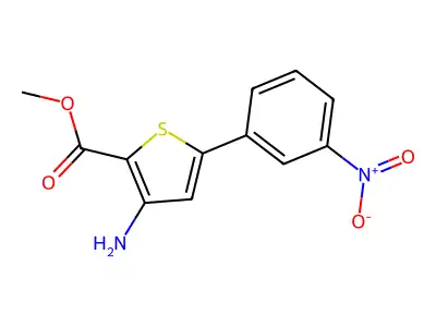 Methyl 3-amino-5-(3-nitrophenyl)thiophene-2-carboxylate structure