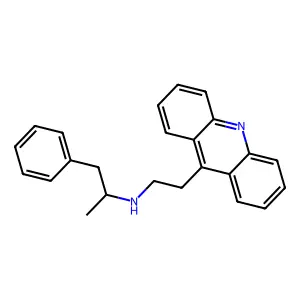 N-(1-Methyl-2-phenylethyl)-9-acridineethanamine structure