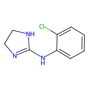 Imidazolidine, 2-(2-chlorophenylimino)- structure