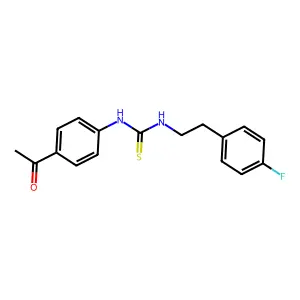 1-(4-Acetylphenyl)-3-[2-(4-fluorophenyl)ethyl]thiourea structure