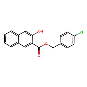 4-Chlorobenzyl 3-hydroxy-2-naphthoate structure
