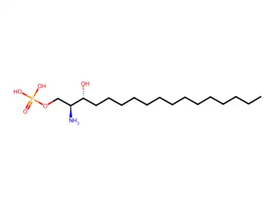Heptadecasphinganine-1-phosphate structure