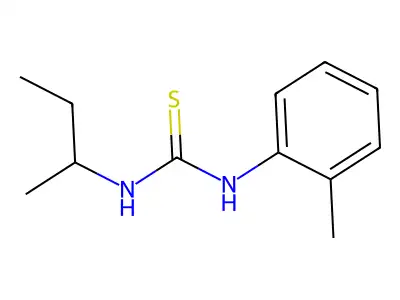 1-Butan-2-yl-3-(2-methylphenyl)thiourea structure