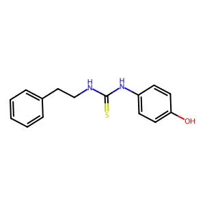 1-(4-Hydroxyphenyl)-3-(2-phenylethyl)thiourea structure