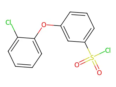[3-(2-Chlorophenoxy)phenyl]sulfonyl chloride structure