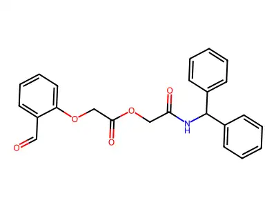 [2-(Benzhydrylamino)-2-oxoethyl] 2-(2-formylphenoxy)acetate structure