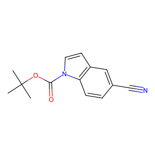 1-Boc-5-cyanoindole structure