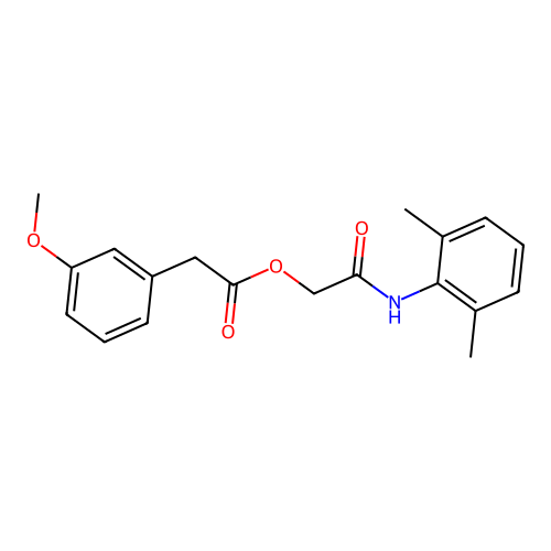 2-[(2,6-Dimethylphenyl)amino]-2-oxoethyl (3-methoxyphenyl)acetate structure