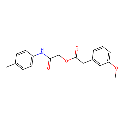 2-[(4-Methylphenyl)amino]-2-oxoethyl (3-methoxyphenyl)acetate structure